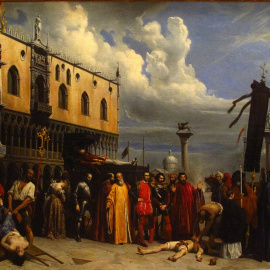 'Homenaje fúnebre a Tiziano, muerto en Venecia durante la peste de 1576', de Alexandre Hesse.
