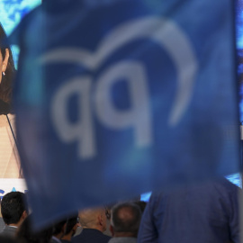  La presidenta de la Comunidad de Madrid, Isabel Díaz Ayuso, participa este jueves en Madrid en el acto de apertura de campaña del Partido Popular de Madrid. EFE/Kiko Huesca