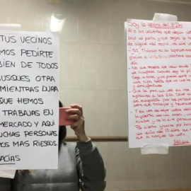 Algunos vecinos piden a sanitarios o cajeras de supermercado que dejen sus casas