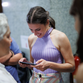  La ministra de Igualdad, Irene Montero, a su llegada a la mesa 'Derechos LGTBI+, del matrimonio a la ley Trans', en el Ministerio de Derechos Sociales y Agenda 2030, a 28 de junio de 2022, en Madrid (España). EUROPA PRESS
