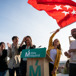  La candidata de Más Madrid para el Ayuntamiento, Olga Martínez, el candidato de Más Madrid al Ayuntamiento, Eduardo Rubiño, la candidata de Más Madrid a la Alcaldía de Madrid, Rita Maestre, la candidata de Más Madrid a Presidencia de la Comunidad,