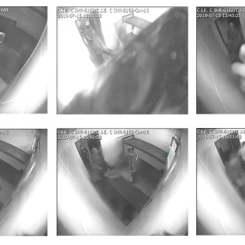  Capturas de las grabaciones de las cámaras de seguridad del CIE de València durante el aislamiento que terminó con el suicidio de un joven marroquí en julio de 2019. — CAMPARA CIE NO DE VALÈNCIA