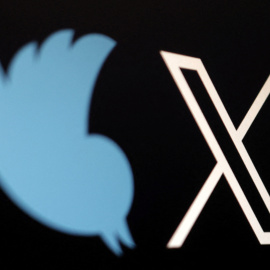 El antiguo y el nuevo logo de Twitter. REUTERS/Dado Ruvic/Illustration