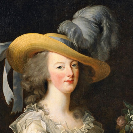 Retrato de María Antonieta (Marie-Louise-Élisabeth Vigée-Lebrun, 1783). Wikimedia Commons