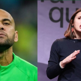  Foto de archivo de Dani Alves e Irene Montero - Europa Press