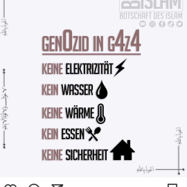 Captura de pantalla de Instagram donde escriben G4Z4 para evitar la censura.- @islambotschaft
