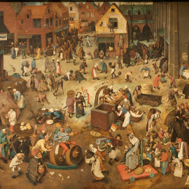 El combate de don Carnal y doña Cuaresma (Pieter Bruehgel, el Viejo, 1559). Wikimedia Commons