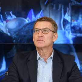 El presidente del Partido Popular, Alberto Núñez Feijóo, durante la reunión de la Junta Directiva Nacional del Partido Popular tras las elecciones generales del 23J / Fernando Sánchez (Europa Press)