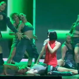  Aitana durante un momento de su último concierto