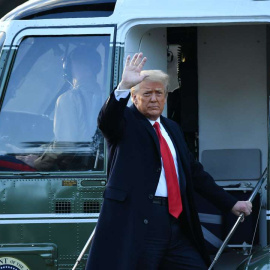 Donald Trump se despide de la Casa Blanca. — REUTERS