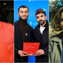 Aaron Bushnell, Basel Adra, Yuval Abraham y Sofia Orr.- X/REUTERS/X