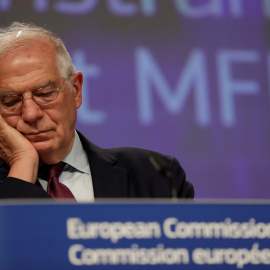 El Alto Representante para la Política Exterior de la UE, Josep Borrell, en una rueda de prensa en Bruselas. REUTERS/Olivier Hoslet/ Pool