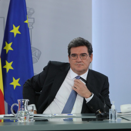 El ministro de Inclusión, Seguridad Social y Migraciones, José Luis Escrivá, durante la rueda de prensa posterior al Consejo de Ministros. E.P./Marta Fernández/Pool