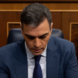 El presidente del Gobierno, Pedro Sánchez, durante una sesión plenaria, en el Congreso de los Diputados, a 10 de abril de 2024, en Madrid (España).- Eduardo Parra / Europa Press