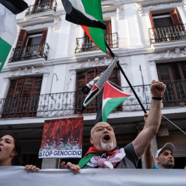 Concentraciones en defensa del Estado palestino en Madrid.
