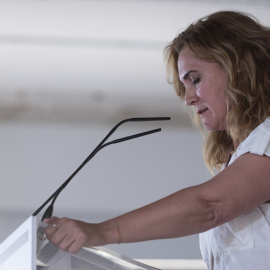 Estrella Galán, tras conocer los resultados de las europeas del 9J. / Alberto Ortega (Europa Press)