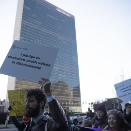 Manifestación a favor del desarme nuclear.- Darren Ornitz/ICAN
