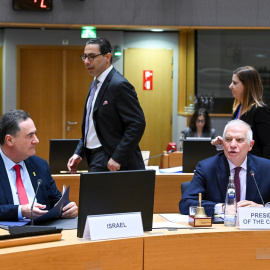 Israel Katz y Josep Borrell en una foto de archivo. Europa Press.