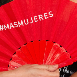 El abanico de Isabel Coixet durante la ceremonia de los Premios Goya de 2018. Wikimedia Commons / Carlos Delgado, CC BY-SA