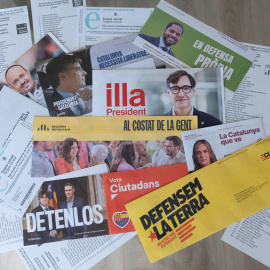 Papeletas de voto para las elecciones catalanas del 12M. David Zorrakino / Europa Press