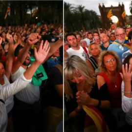  Meme de la celebración de la independencia en el Passeig de Lluís Companys.