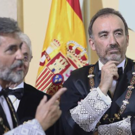 Carlos Lesmes, presidente del CGPJ y del Tribunal Supremo, y Manuel Marchena, presidente de la Sala II del Supremo. EFE