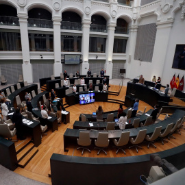 Vista de un pleno del Ayuntamiento de Madrid. E.P./Pool