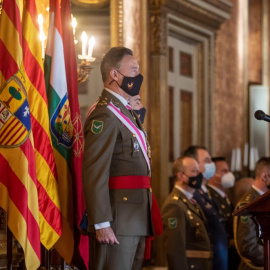  El inspector general del Ejército, Fernando Aznar Ladrón de Guevara, preside la celebración de la Pascua Militar en el Palacio de Capitanía, a 6 de enero de 2022, en Barcelona, Cataluña, (España).- Lorena Sopêna / Europa Press