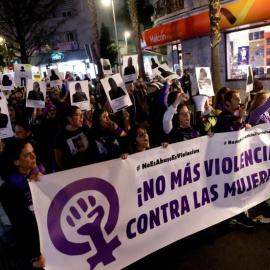 Manifestación contra la violencia machista. EFE