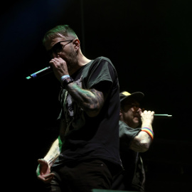  Un momento del concierto de "Los chikos del maíz" este sábado en el Wizink Center de Madrid.- Kiko Huesca/EFE