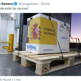 Tweet de Cuca Gamarra
