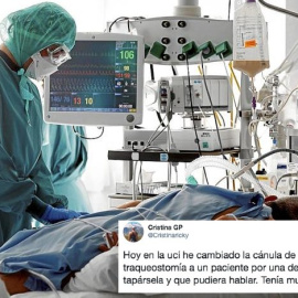 Foto de archivo de un paciente en una unidad de cuidados intensivos. / EFE