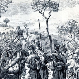 Escena de la guerra carlista en Catalunya.