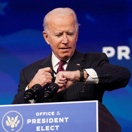 El presidente electo de EEUU, Joe Biden, en un acto para presentar a varios de los miembros de su futuro gabinete, en Washington. REUTERS/Lamarque/Pool