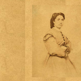  Rosalía por Encausse. En Santiago de Compostela en la década de los 60 del siglo XIX. Colección da RAG. Rosalia.gal