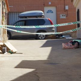 El lugar donde ha sucedido un asesinato machista, en Otero (Toledo), a 17 de agosto de 2024. – Europa Press
