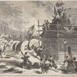  París durante la Comuna, Le Monde Illustré, mayo de 1871. WIKIPEDIA