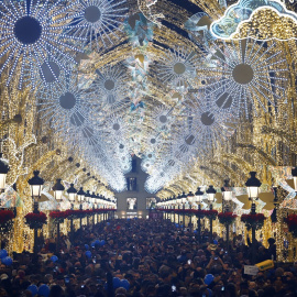 Encendido de las luces de Navidad en Málaga. E.P./Álex Zea
