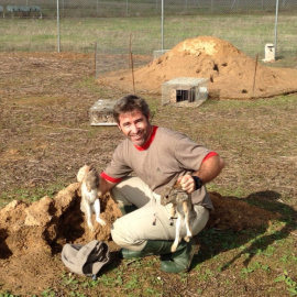  Carlos Rouco, uno de los investigadores participantes en el estudio, durante el trabajo de campo - UCO.
