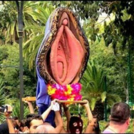 Imagen de la 'Procesión del santísimo coño insumiso'