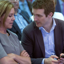  María Dolores de Cospedal y Pablo Casado. (EFE)