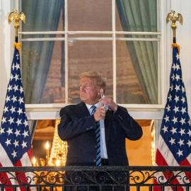  El presidente de EEUU, Donald Trump, regresa a la Casa Blanca asegurando que se siente mejor "que hace 20 años". / EFE