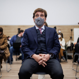  El alcalde de Madrid, José Luis Martínez-Almeida, en el acto donde se ha hecho balance de la evolución del plan Madrid Capital 21, a 20 de diciembre de 2021, en Madrid, (España).- Alejandro Martínez Vélez / Europa Press