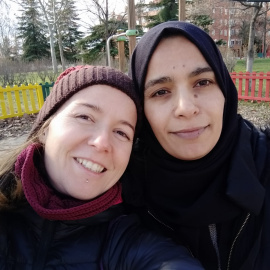  Lamia y Carolina, fotografía cedida