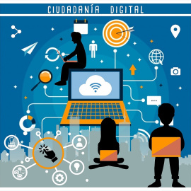 Representación icónico-esquemática del concepto de “Ciudadanía digital”. WIKIPEDIA