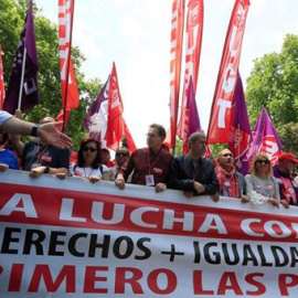  Manifestación del 1 de Mayo, Día del Trabajador, en Madrid en 2019. / EFE