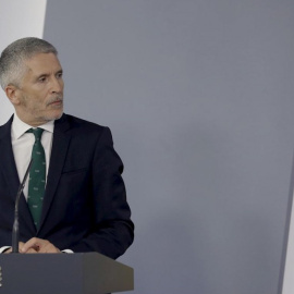  El ministerio Marlaska durante una rueda de prensa. EFE/ Ballesteros