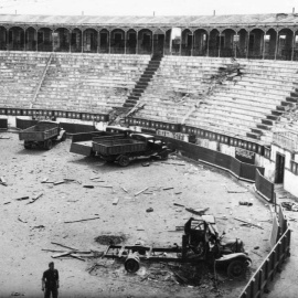 Plaza de Toros de Badajoz durante la Guerra Civil