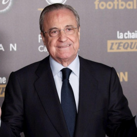  Florentino Pérez, presiente de la nueva Superliga europea de Fútbol, y uno de los principales impulsores detrás de la operación, en una imagen de archivo. — Yoan Valat / EFE