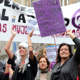  Una manifestación a favor del aborto.- EFE / Ballesteros